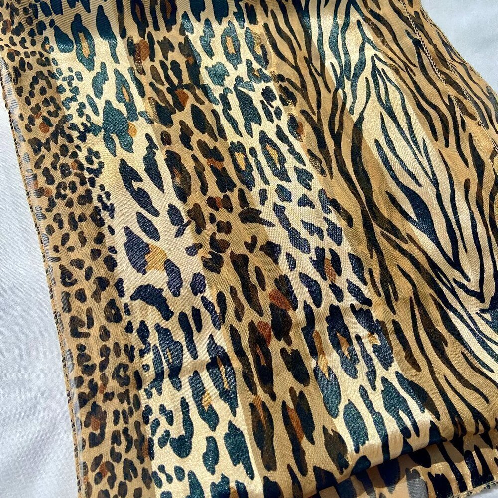 Cheetah, Animal Print Lightweight Scarf, Mobwife Aesthetic